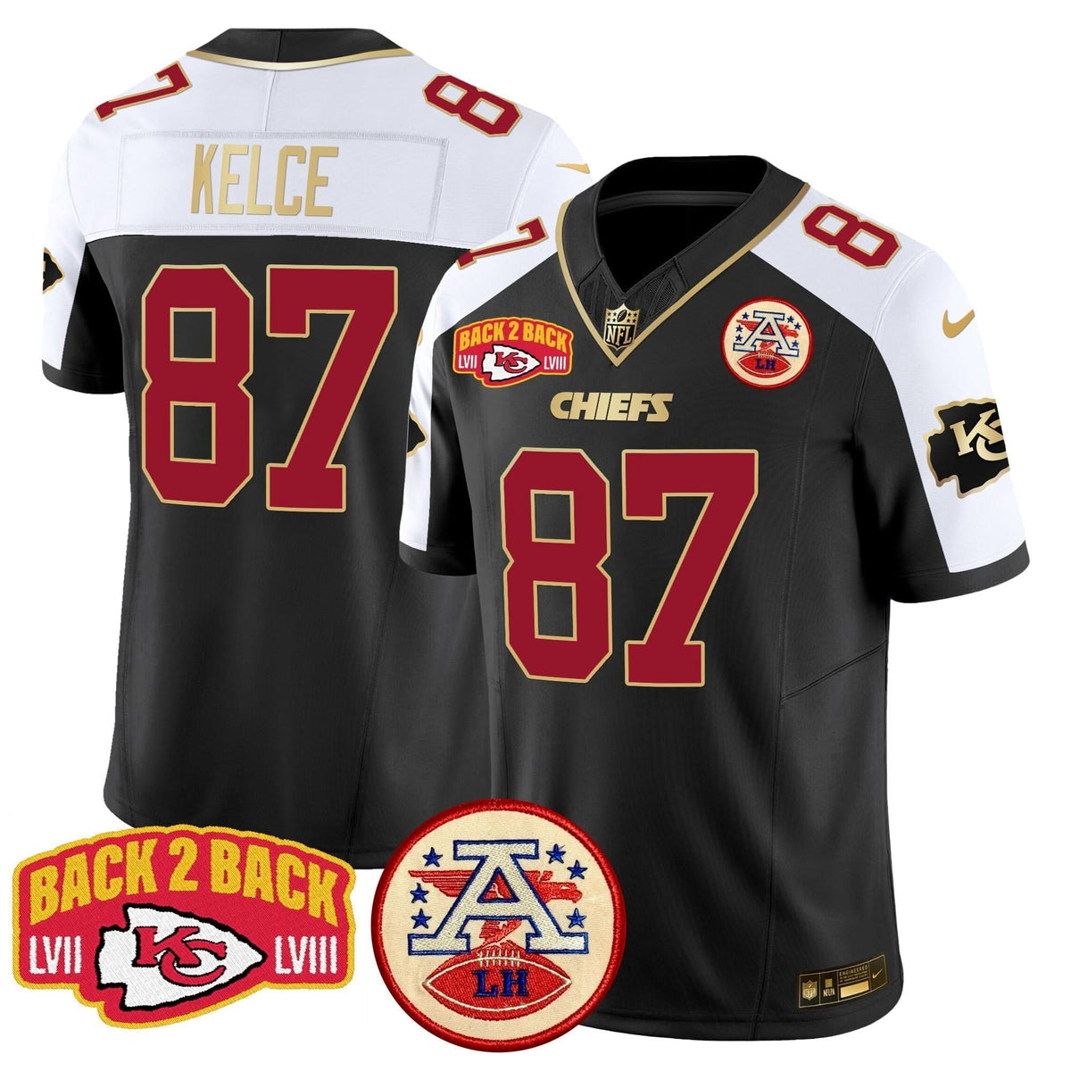 KC Super Back 2 Back Patch Vapor Limited Jersey
