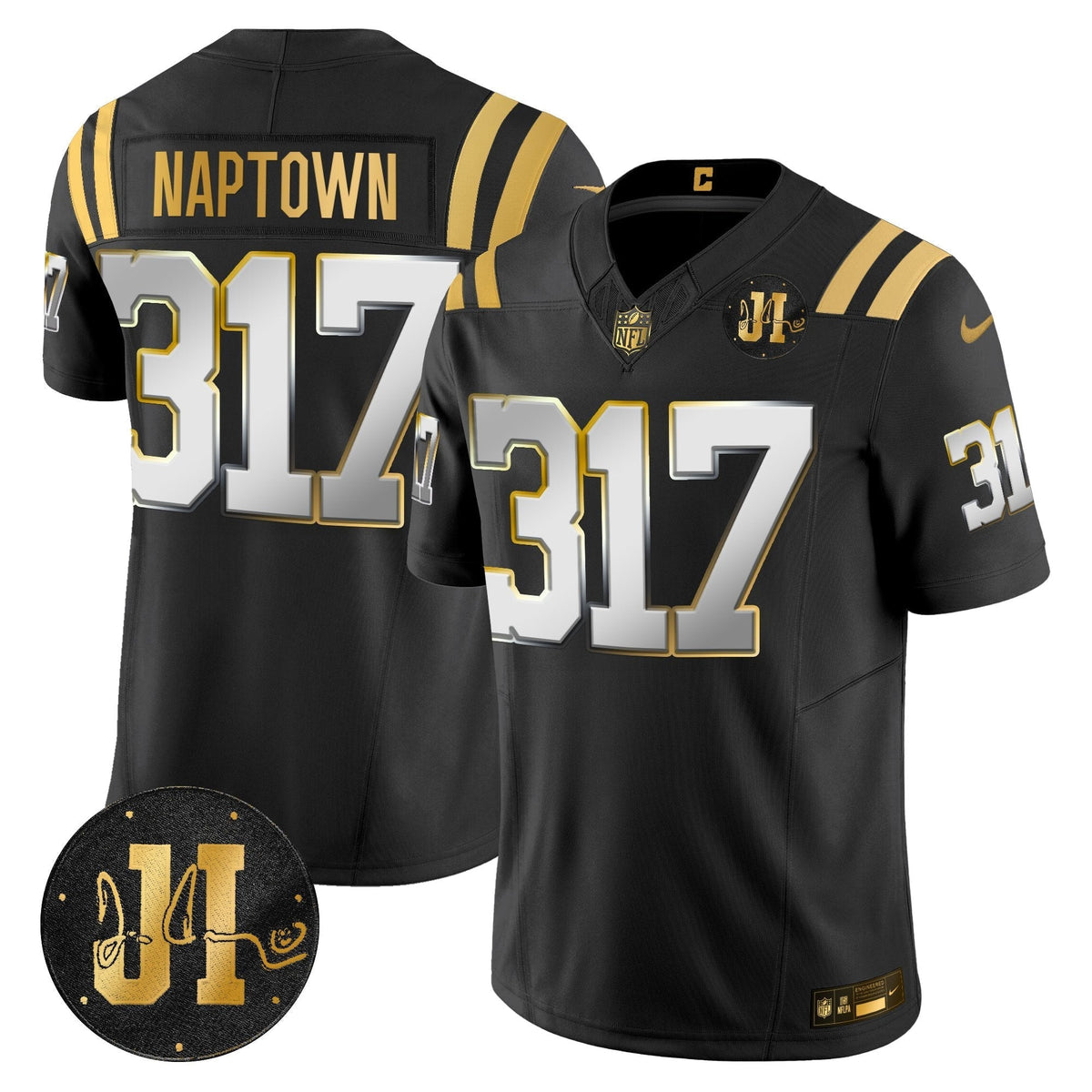 IND 2025 Jim Irsay Patch Gold Vapor Limited Jersey