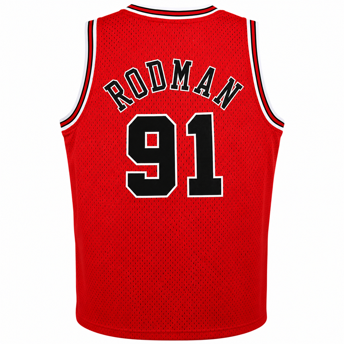 Chicago Bulls Dennis Rodman Mitchell & Ness Red 1995-96 Hardwood Classics Swingman Jersey