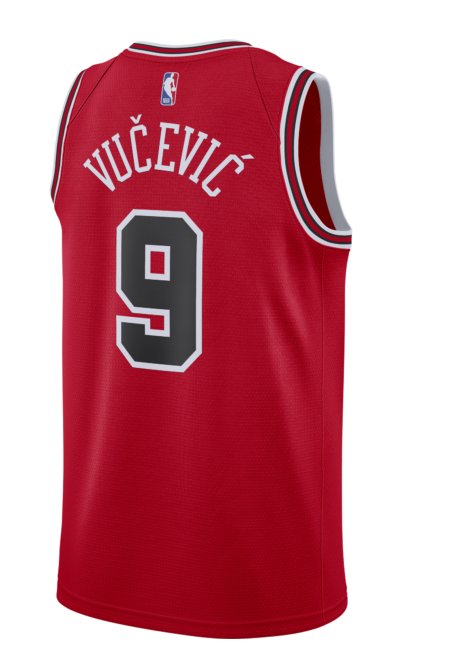 Chicago Bulls Nikola Vucevic Red Nike Swingman Icon Jersey