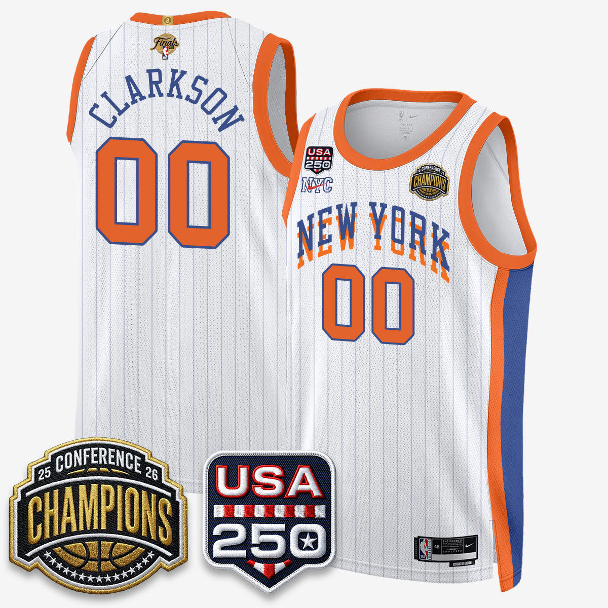 NYK 2026 NBA Eastern Conference Champions City Edition Jersey V2- Stitched (2)
