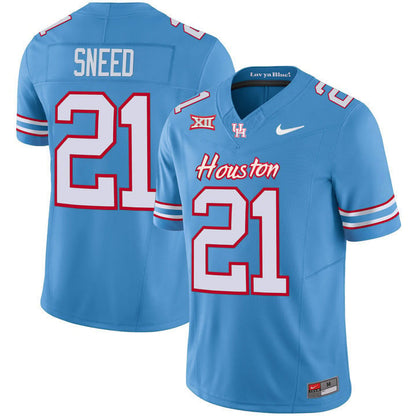Men's Houston Cougars 2023 Oilers Inspired Vapor Jersey - All Stitched