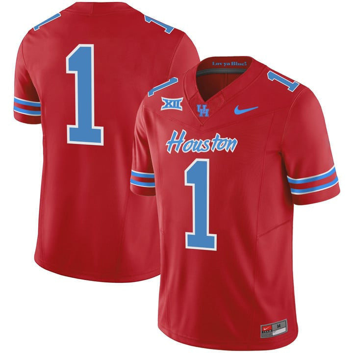 Youth's Houston Cougars 2023 Oilers Inspired Vapor Jersey - All Stitched