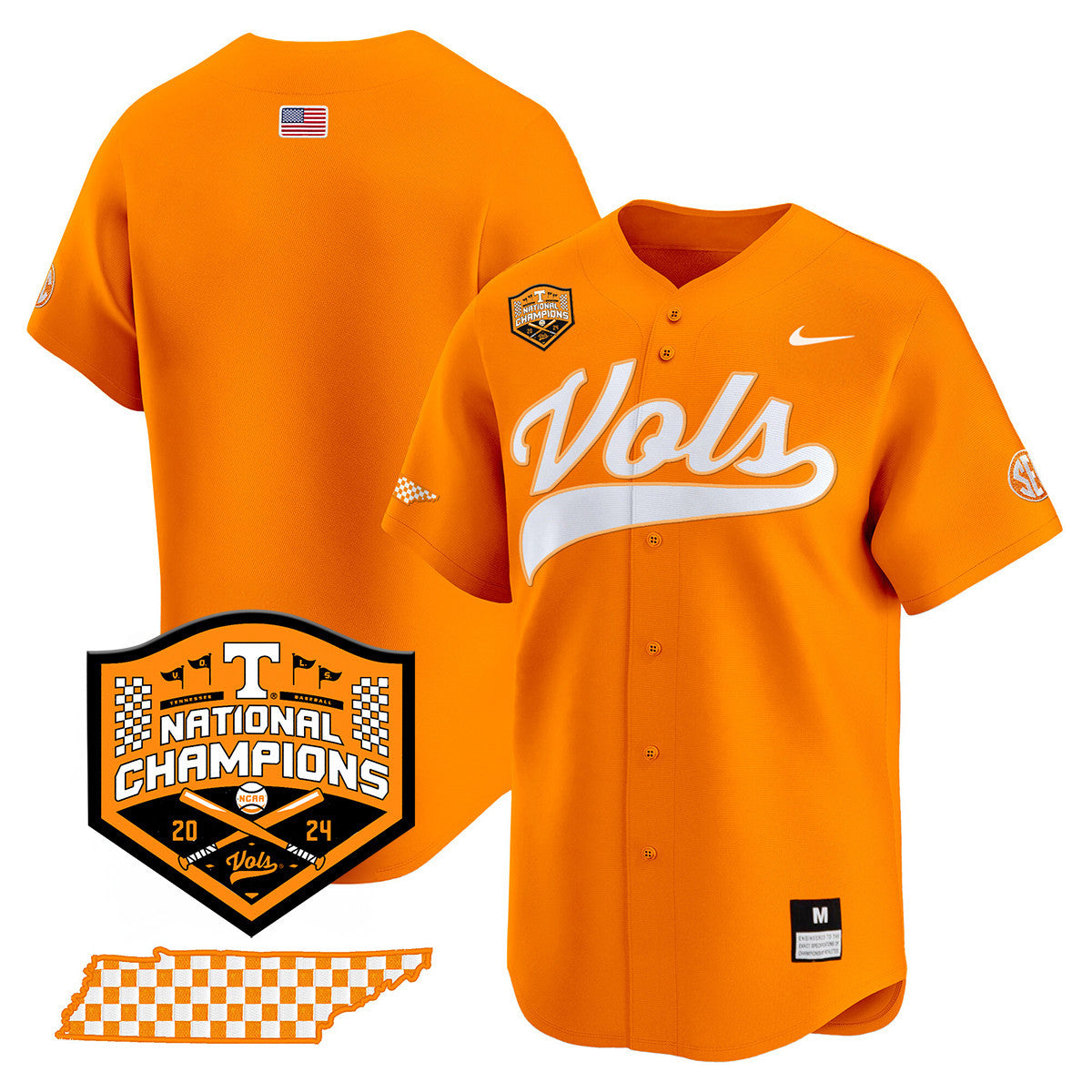 Women's Tennessee Volunteers 2024 National Champions Vapor Premier Limited Jersey - All Stitched
