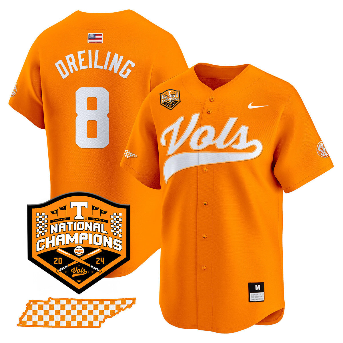 Women's Tennessee Volunteers 2024 National Champions Vapor Premier Limited Jersey - All Stitched