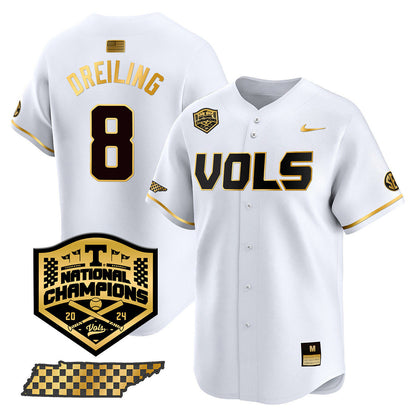 Men's Tennessee Volunteers 2024 National Champions Vapor Premier Limited Jersey V1 - All Stitched