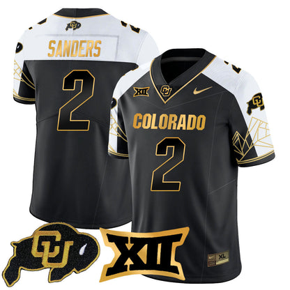Men's Colorado Buffaloes 2024 Vapor Limited Gold Jersey N3 - All Stitched