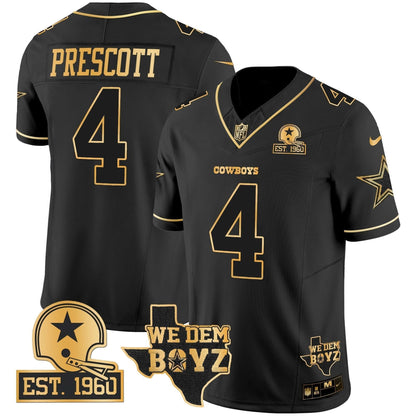 DAL Est. 1960 & We Dem Boyz Patch Gold Vapor Limited Jersey V2