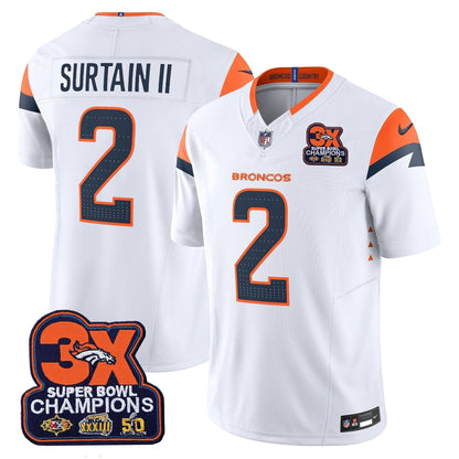 DEN 3-Time Champions Patch Vapor Limited Jersey