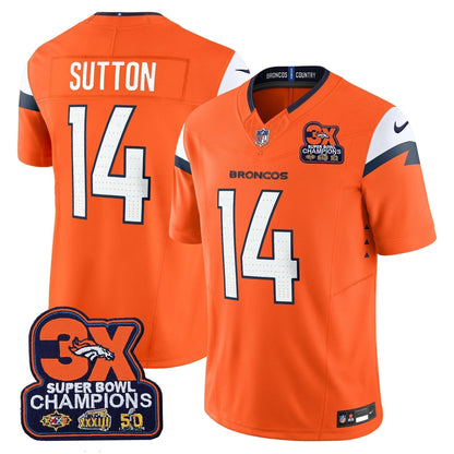 DEN 3-Time Champions Patch Vapor Limited Jersey