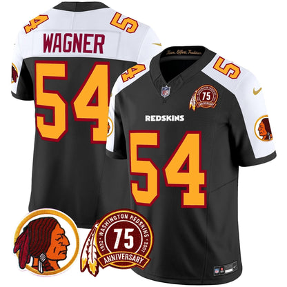 WR 75th Patch Throwback Vapor Limited Jersey