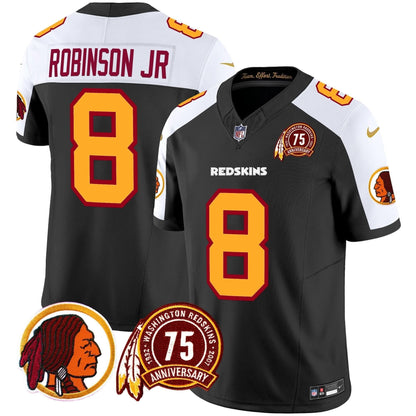 WR 75th Patch Throwback Vapor Limited Jersey