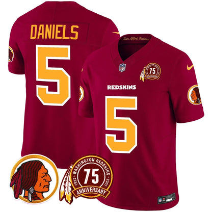 WR 75th Patch Throwback Vapor Limited Jersey