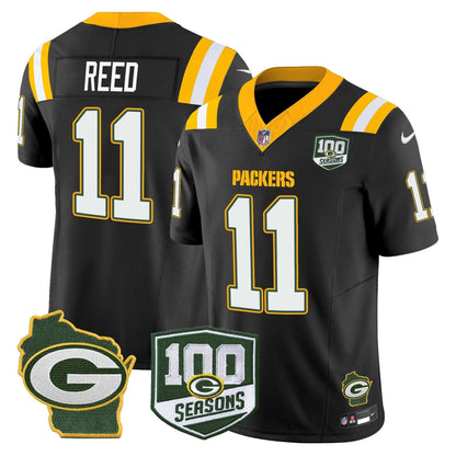 GB 100th Season & Home Patch Vapor Limited Jersey