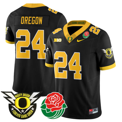 Men's Oregon Ducks 2024 Rose Bowl Jersey N2 - All Stitched 412VTHNJS003