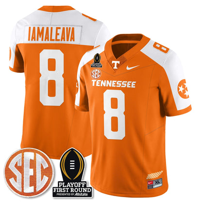 Men's Tennessee Volunteers Football Jersey - Playoff First Round Patch - All Stitched