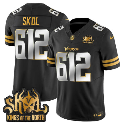 MIN 2025 Gold Vapor Limited Jersey - Kings Of The North Patch