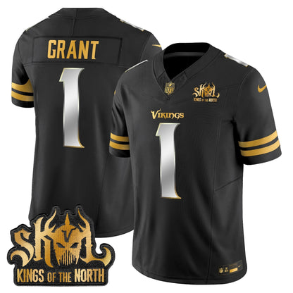 MIN 2025 Gold Vapor Limited Jersey - Kings Of The North Patch