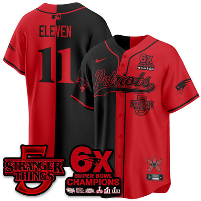 NE Stranger Things Vapor Limited Baseball Jersey - All Stitched