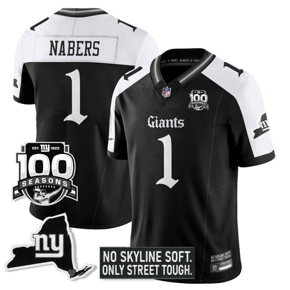 NYG 100th Seasons 'Gothic Gotham Edition' Vapor Limited Jersey