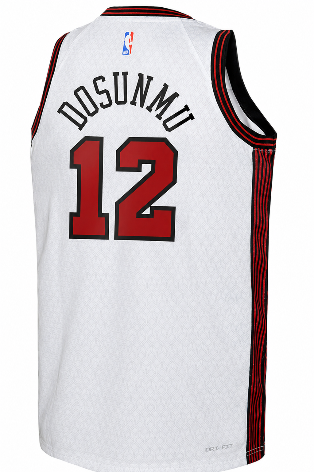 Nike 2022-23 City Edition Chicago Bulls Ayo Dosunmu #12 White Dri-FIT Swingman Jersey