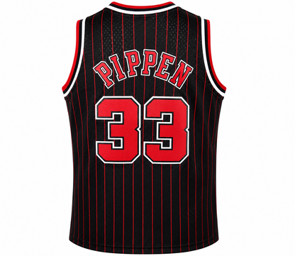 Chicago Bulls Scottie Pippen Mitchell & Ness Black 1995-96 Hardwood Classics Swingman Jersey