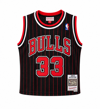 Chicago Bulls Scottie Pippen Mitchell & Ness Black 1995-96 Hardwood Classics Swingman Jersey