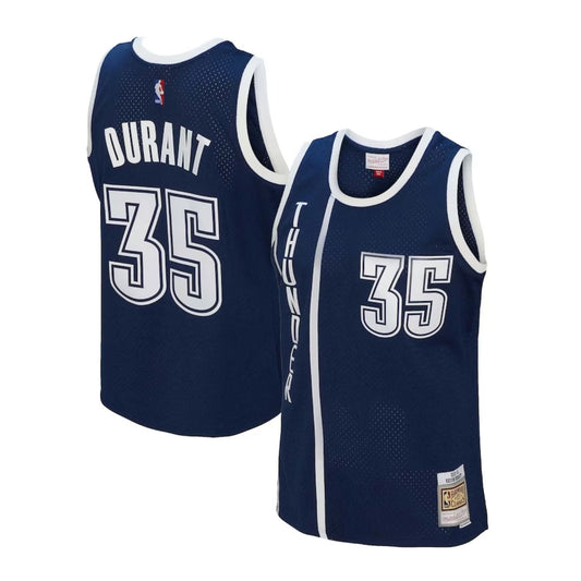Oklahoma City Thunder Kevin Durant Navy 2015-16 Hardwood Classics Swingman Jersey
