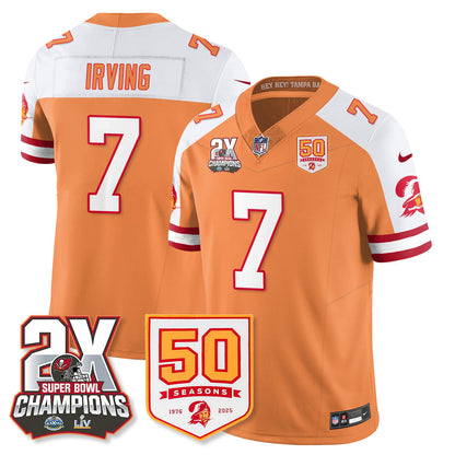 TB 2-Time Champions Patch Throwback Vapor Limited Jersey