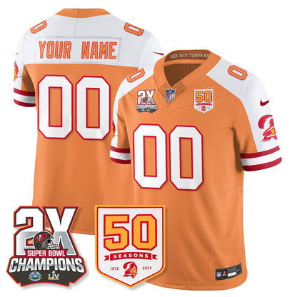 TB 2-Time Champions Patch Throwback Vapor Limited Jersey