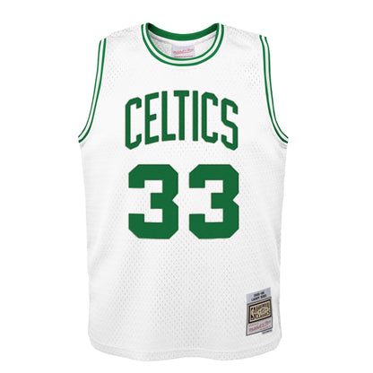 Boston Celtics Larry Bird Mitchell & Ness White 1985-86 Hardwood Classics Swingman Jersey
