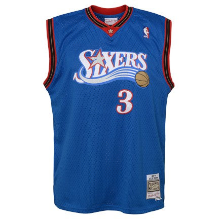 Philadelphia 76ers Allen Iverson Mitchell & Ness Blue 1999-2000 Hardwood Classics Swingman Jersey