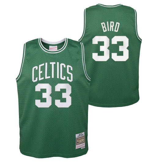 Boston Celtics Larry Bird Mitchell & Ness Kelly Green 1985-86 Hardwood Classics Swingman Jersey