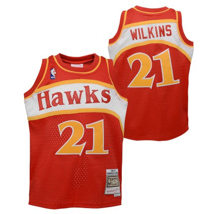 Dominique Wilkins Atlanta Hawks Mitchell & Ness Red 1986-87 Hardwood Classics Swingman Jersey