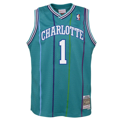 Charlotte Hornets Muggsy Bogues Mitchell & Ness Teal 1992-93 Hardwood Classics Swingman Jersey