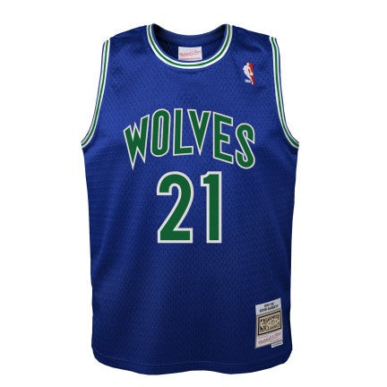 Minnesota Timberwolves Kevin Garnett Mitchell & Ness Blue 1995-96 Hardwood Classics Swingman Jersey