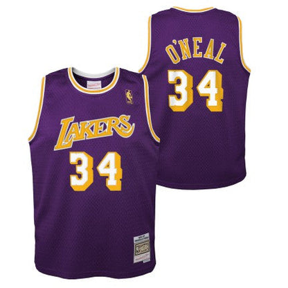 Los Angeles Lakers Shaquille O`Neal Mitchell & Ness Purple 1996-97 Hardwood Classics Swingman Jersey