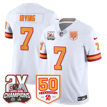 TB 2-Time Champions Patch Throwback Vapor Limited Jersey