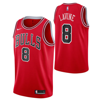 Chicago Bulls Zach Lavine Red Nike Swingman Icon Jersey
