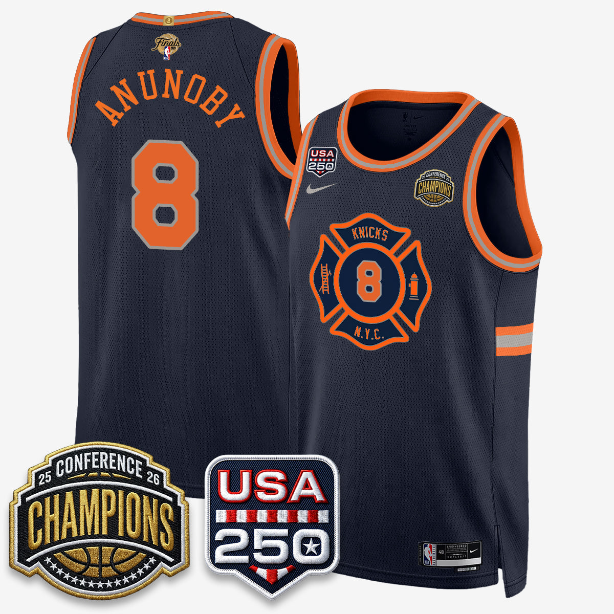 NYK 2026 NBA Eastern Conference Champions City Edition Jersey V2- Stitched (2)