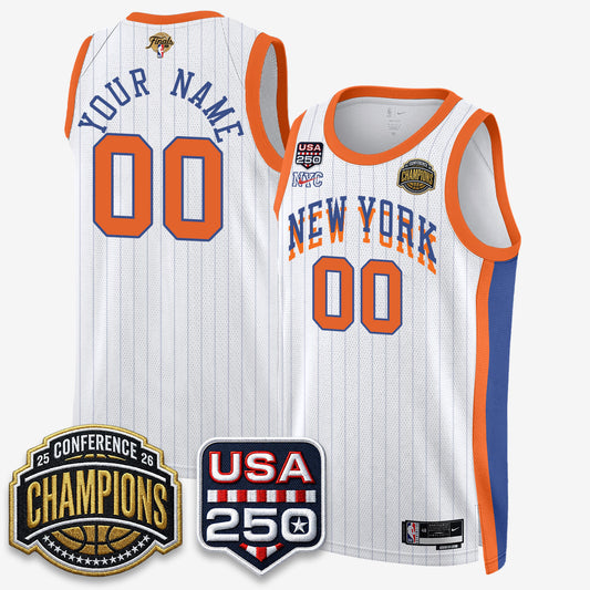 NYK 2026 NBA Eastern Conference Champions City Edition Custom Jersey - Stitched
