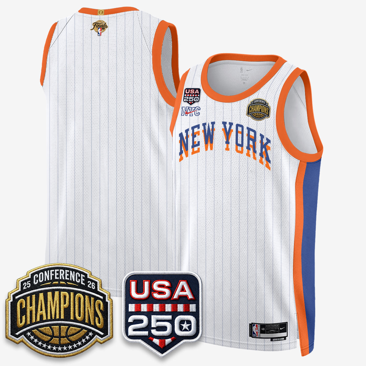 NYK 2026 NBA Eastern Conference Champions City Edition Jersey V2- Stitched (2)