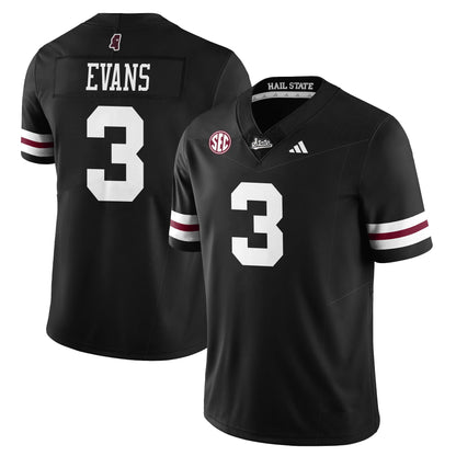 Custom Mississippi State Football "Darkness" Limited Jersey - All Stitched