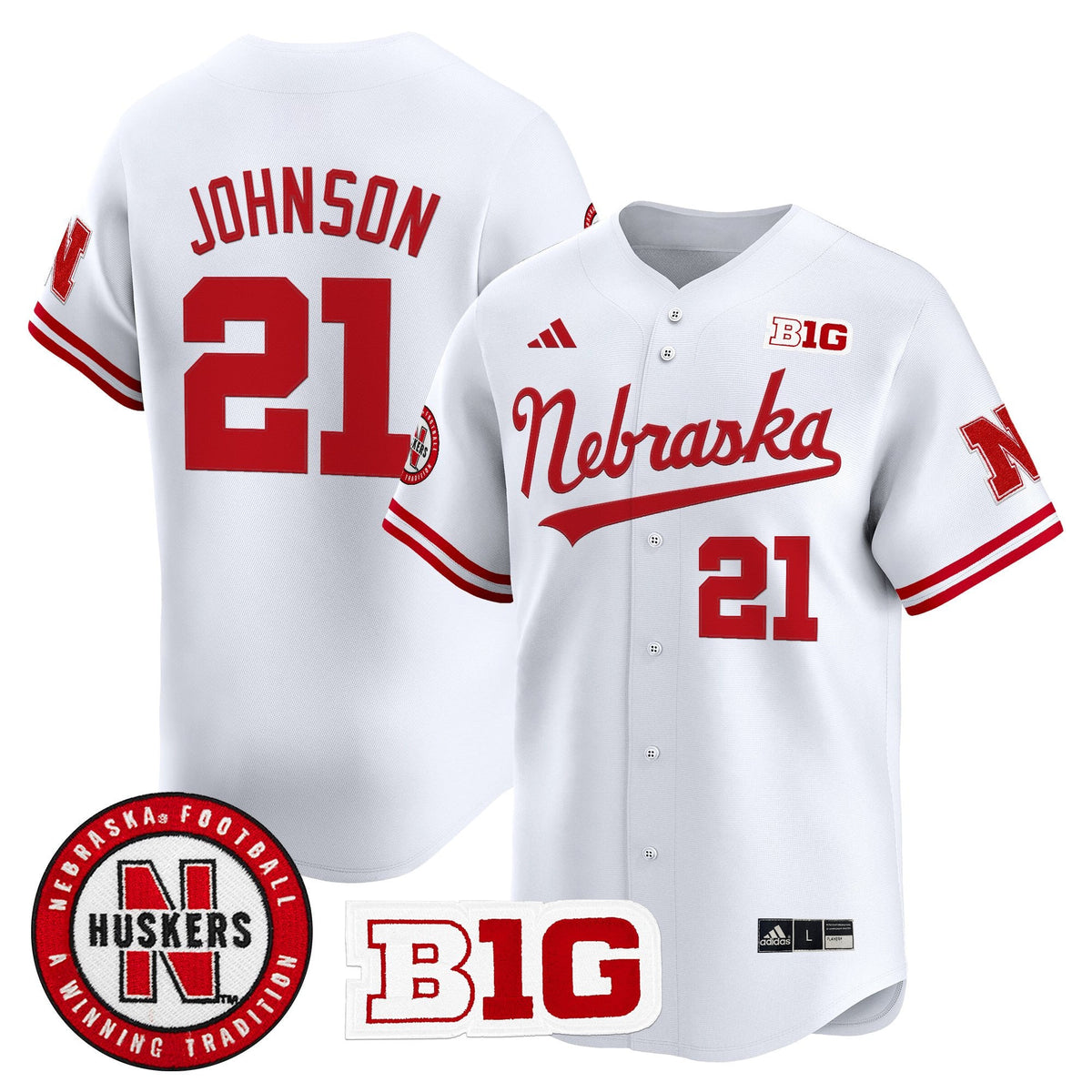 Men's Nebraska Cornhuskers 2025 Vapor Baseball Jersey - All Stitched