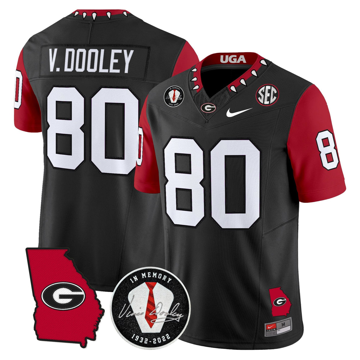 Men's Georgia Bulldogs 2025 Color Sleeves Vapor Limited Jersey - All Stitched