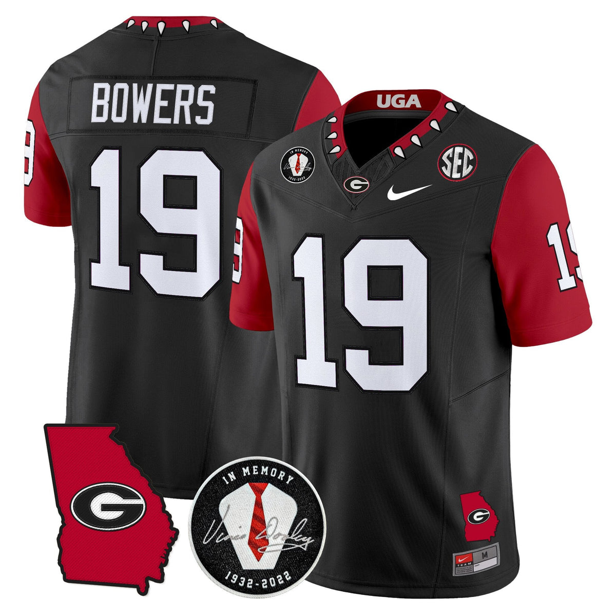 Men's Georgia Bulldogs 2025 Color Sleeves Vapor Limited Jersey - All Stitched