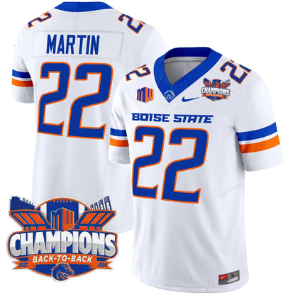 Men's Boise State Broncos 2024 Back To Back Champions Vapor Limited Jersey - All Stitched