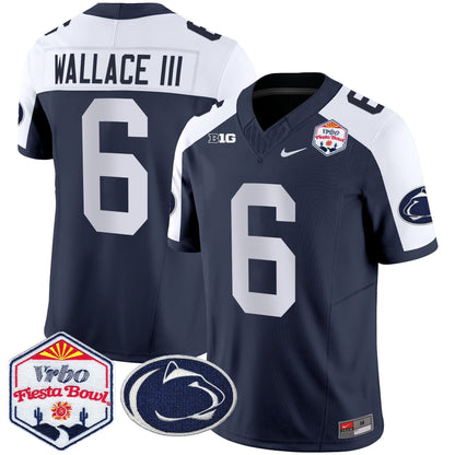 Men's Penn State Nittany Lions 2024 The Fiesta Bowl Patch Vapor Limited Jersey - All Stitched
