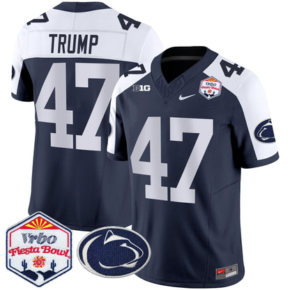 Men's Penn State Nittany Lions 2024 The Fiesta Bowl Patch Vapor Limited Jersey - All Stitched