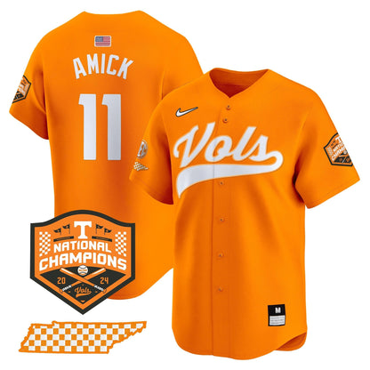 Men's Tennessee Volunteers 2024 Champions Vapor Premier Limited Jersey - All Stitched